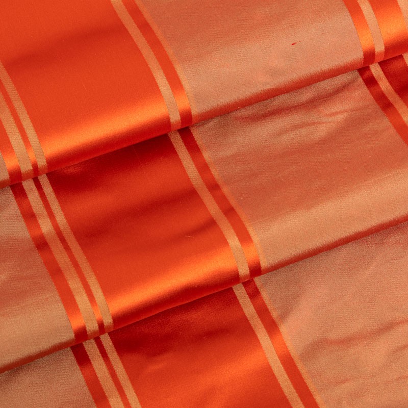 Oranje-zijde-gestreept---Hoge-kwaliteit-
