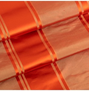 Oranje-zijde-gestreept---Hoge-kwaliteit-