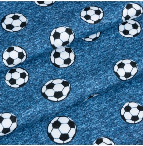 Sweaterstof-blauw-voetbal