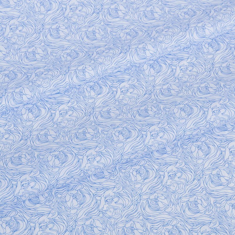 Katoenen-stof-wit-met-blauw-tijgermotief