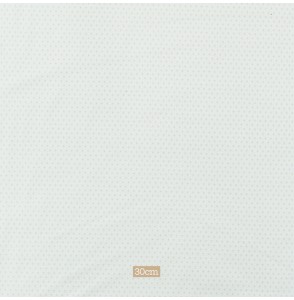 Tissu coton stretch blanc petit motif