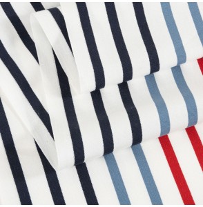 Tissu-extérieur-transat-blanc-ligné-bleu-rouge