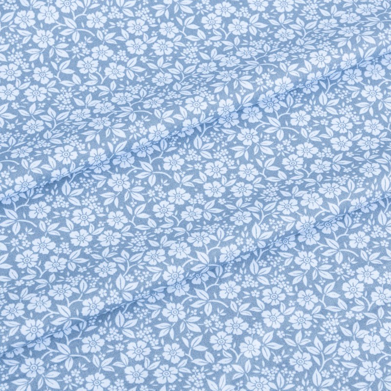 Tissu coton DMC Joli nuage bleu