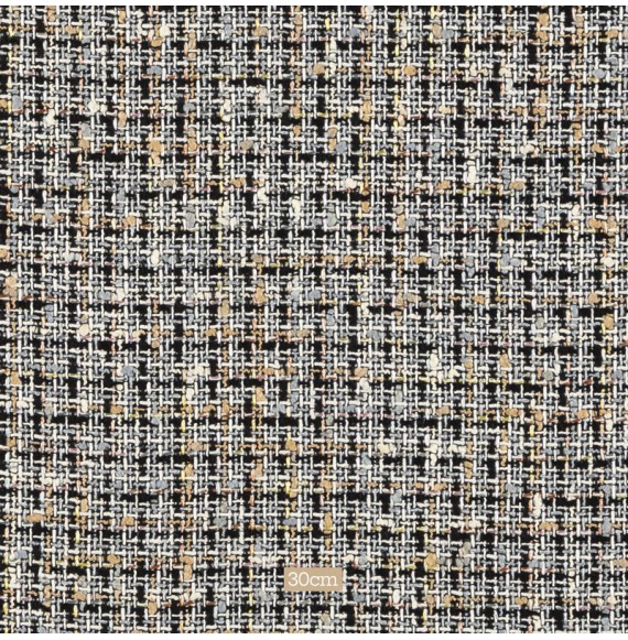 Tissu tweed chanel gris