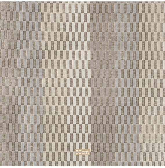 Tissu velours ameublement rectangle gris