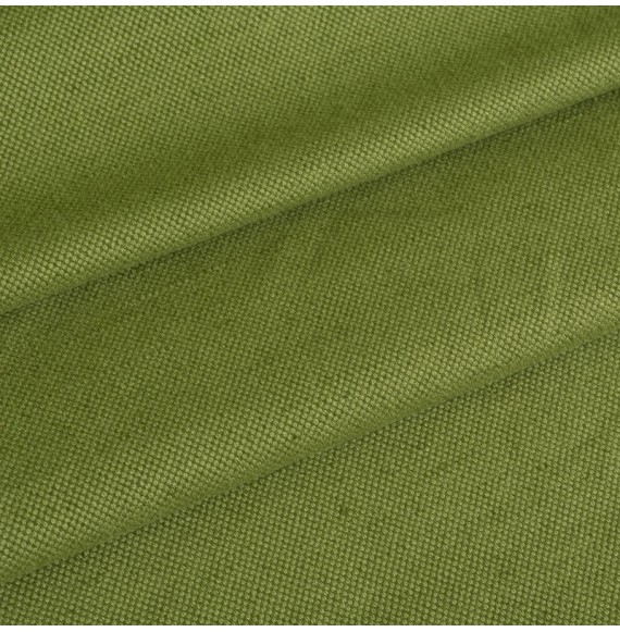 Tissu-lin-coton-vert
