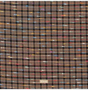 Tissu laine vintage ligne multicolore