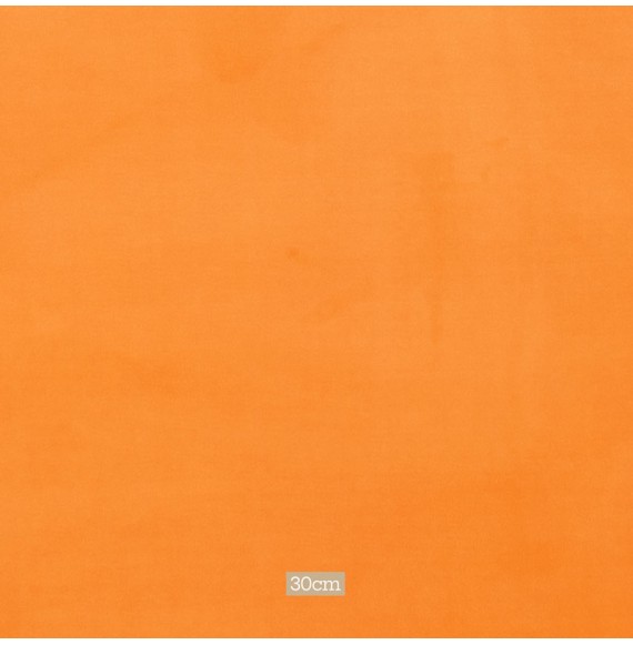 Tissu velours orange