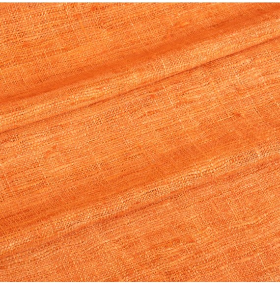 Tissu-soie-Sarasvati-orange