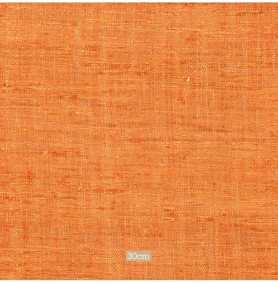 Tissu-soie-Sarasvati-orange