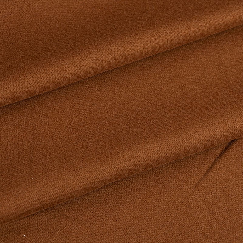 Tissu-sweatshirt-brossé-brun-tabac