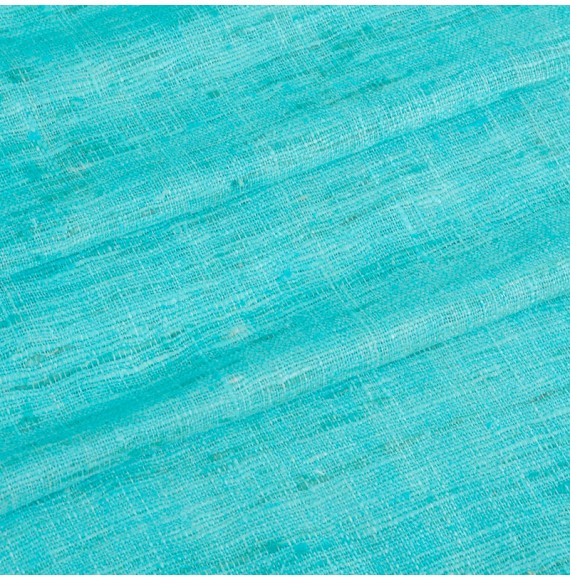 Tissu-soie-Sarasvati-turquoise