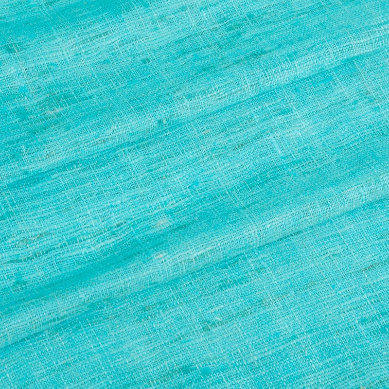 Tissu-soie-Sarasvati-turquoise