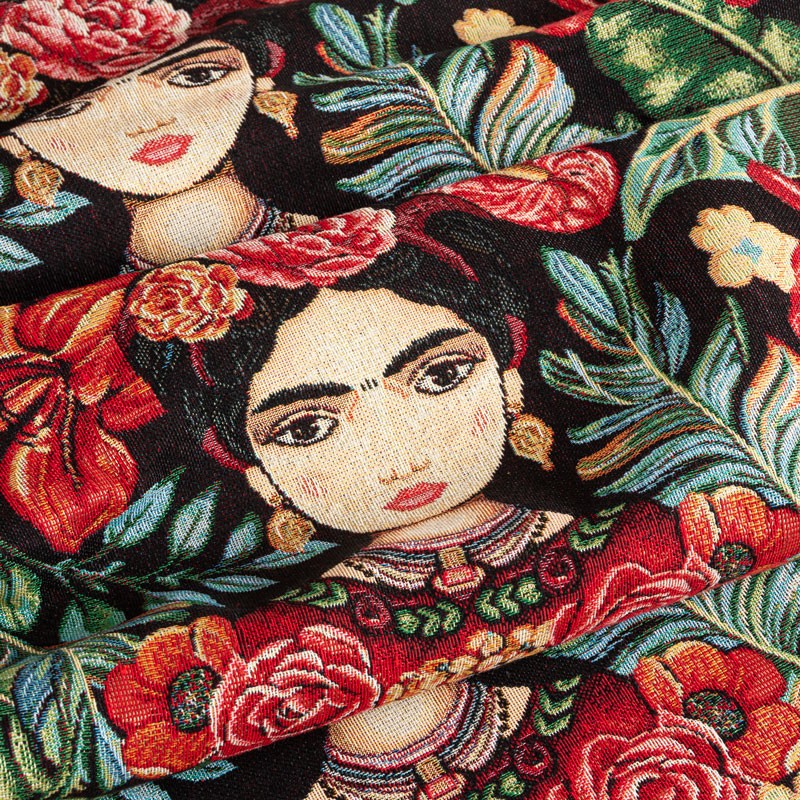 Tissu-Frida-Kahlo-tapisserie-au-dessin-horizontal