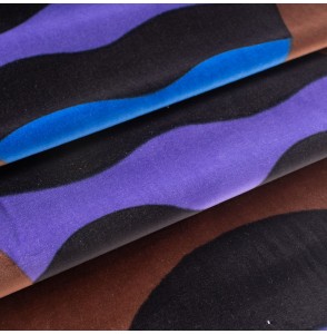 Fluwelen-stof-Vintage-80-cm-bruin-aardbol-paars-blauw