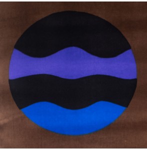 Fluwelen-stof-Vintage-80-cm-bruin-aardbol-paars-blauw