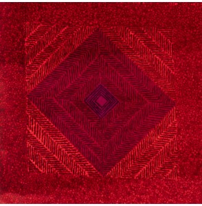 Tissu-velours-vintage-80cm-rouge-carré-violet
