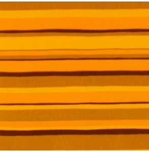Fluwelen-stof-Vintage-80-cm-gestreept-oranje-en-bruin