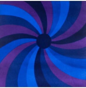 Fluwelen-stof-Vintage-40-cm-blauw-spiraal-paars