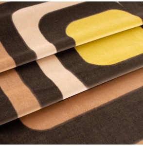 Fluwelen-stof-Vintage-40-cm-taupe-geometrisch-motief-beige