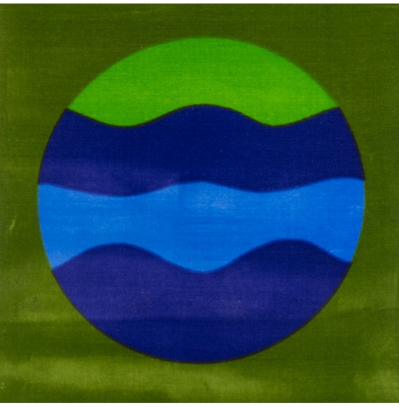 Tissu-velours-vintage-40cm-vert-globe-bleu