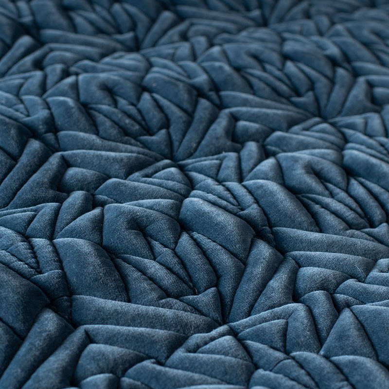 Decoratiestof-Fluweel-gewatteerd-jeansblauw