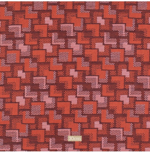 Tissu-ameublement-géométrique-moderniste-brique