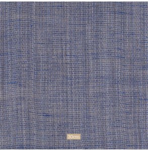 Tissu-ameublement-voilage-structuré-crin-et-lin-bleu-indigo