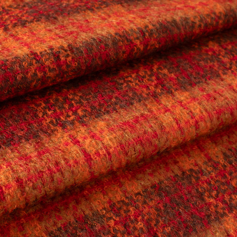 Tweed-mohair-stof-oranje