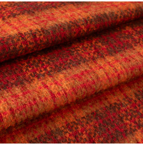 Tweed-mohair-stof-oranje