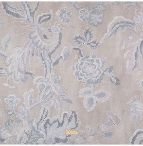 Taupe-linnen-meubelstof-met-blauw-bloemenprint-