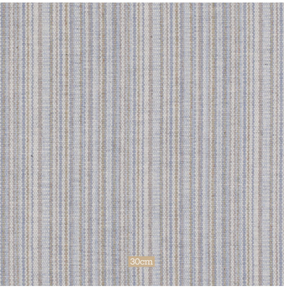 Tissu-ameublement-laine-ligné-bleu