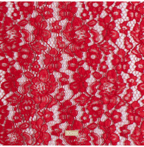 Tissu-dentelle-fleur-rouge