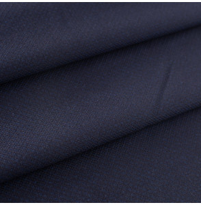 Middernachtblauwe-hoge-kwaliteit-wol-en-katoenen-stof