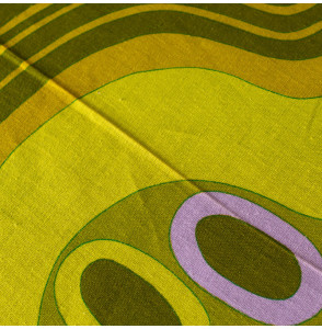 Tissu-vintage-authentique-vert-années-70