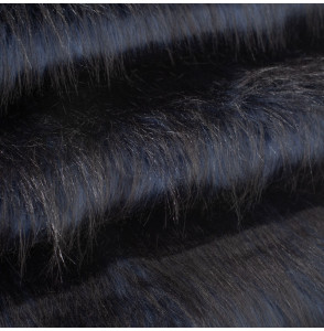 Tissu-fausse-fourrure-bleu-marine-et-noir