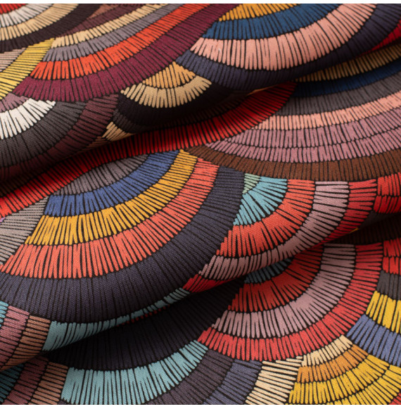 Tissu-extèrieur-ethnique-Masaï-multicolore