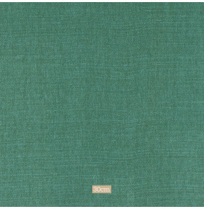 Tissu lin coton gratté vert