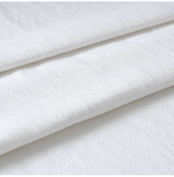 Katoen-linnen-stof-licht-geborsteld-wit