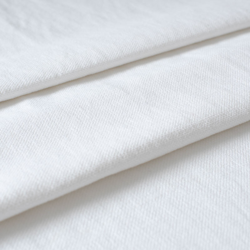 Katoen-linnen-stof-licht-geborsteld-wit