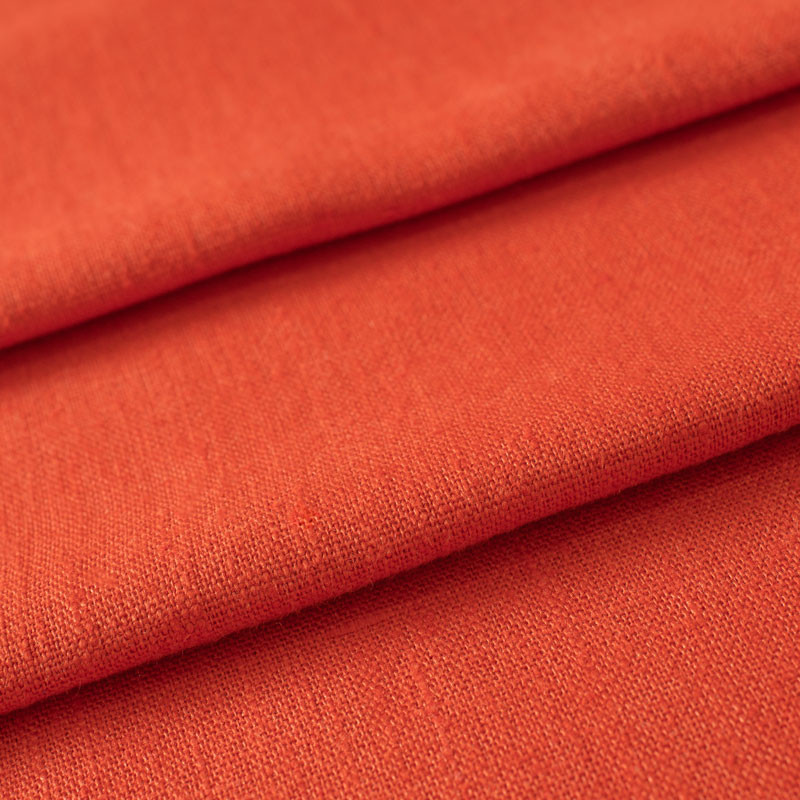Gewassen linnen oranje rood