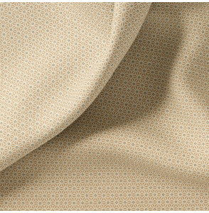 Tissu-coton-taupe-Géométrique
