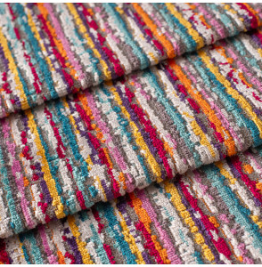 Tissu-velours-ameublement-ligné-abstrait-multicolore