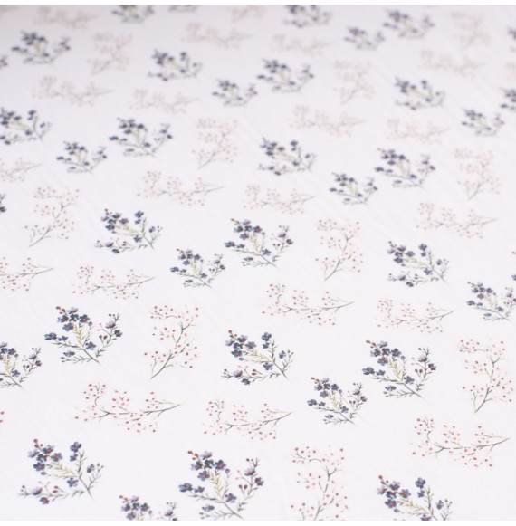 Tissu-300cm-satin-coton-blanc-petite-fleur-gris