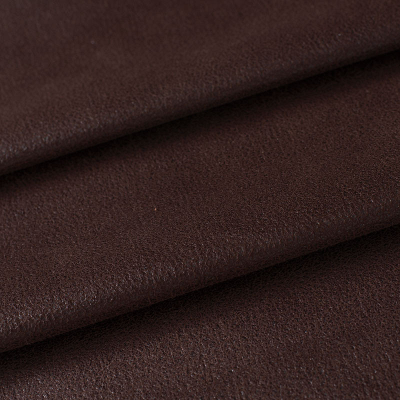 Tissu-ameublement-simili-cuir-soft-brun-foncé